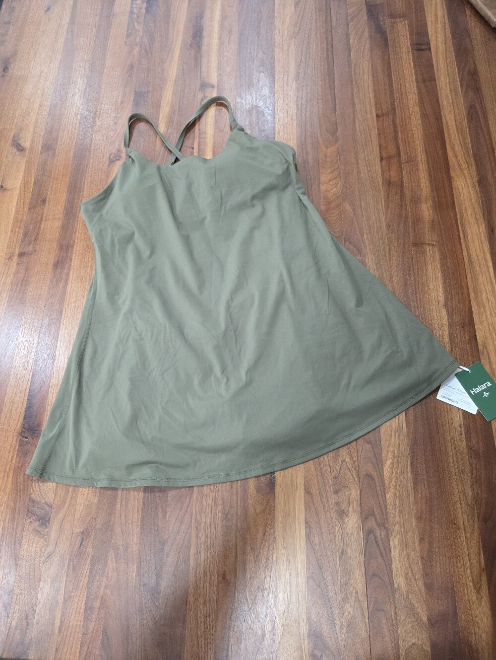 Halara SoftlyZero Plush Active Dress-Longer Length Criss Cross Straps Size 1X - Picture 1 of 8